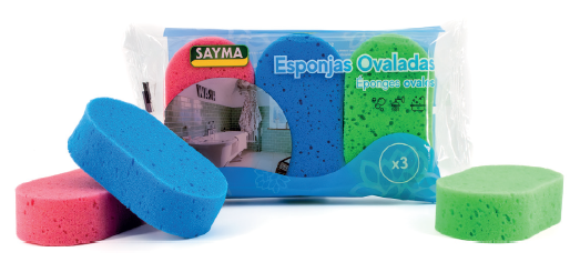 Ref. 27 - 3 Esponjas ovaladas